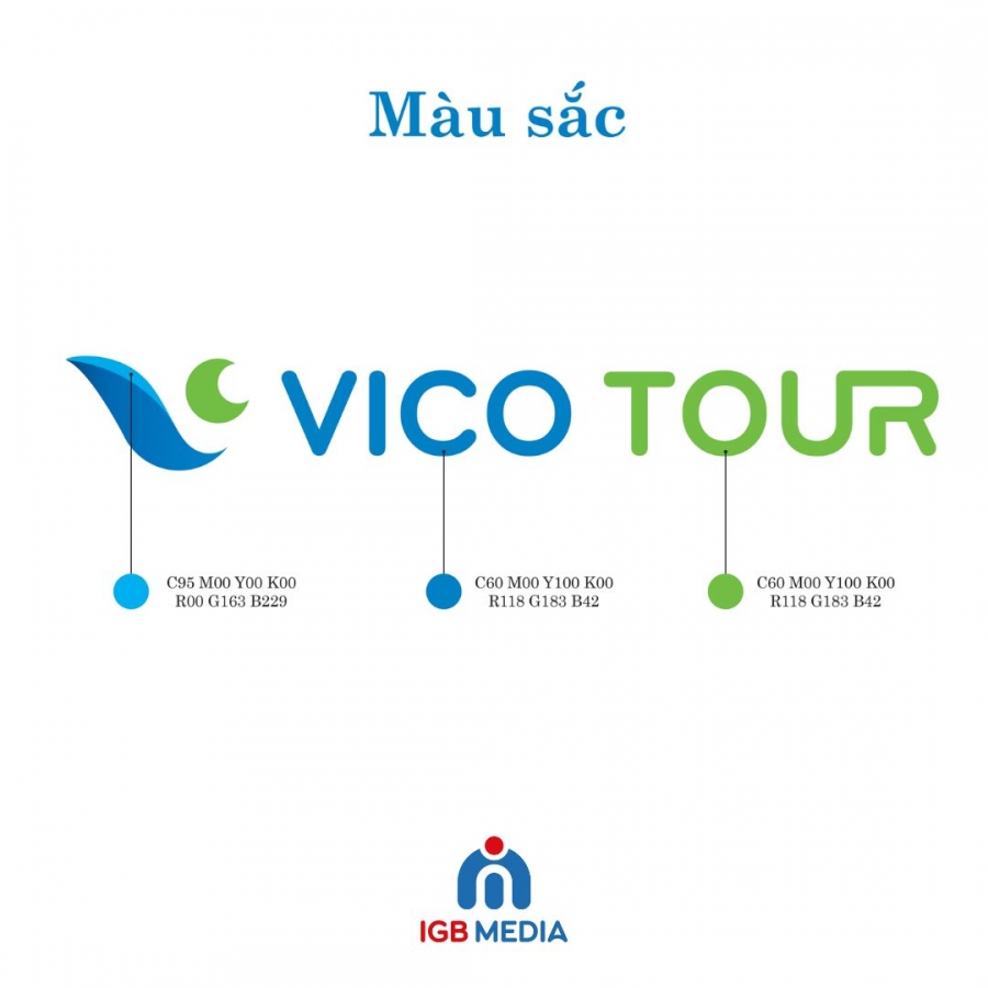 Thiết kế nhận diện thương hiệu Vico tour