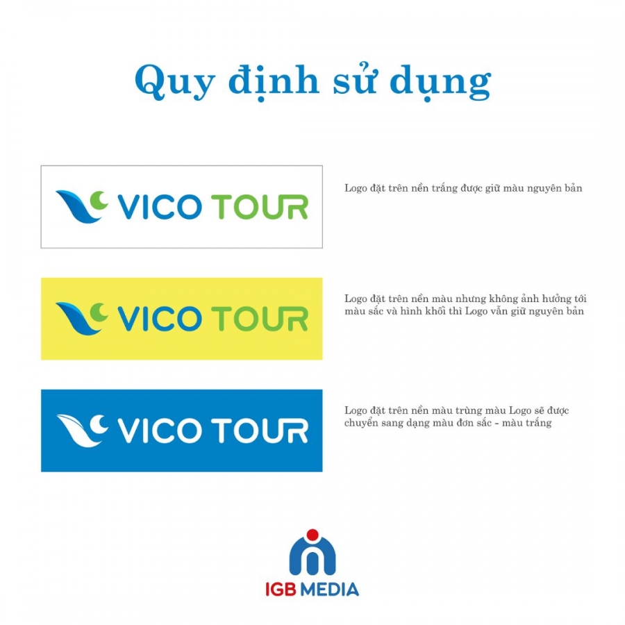 Thiết kế nhận diện thương hiệu Vico tour