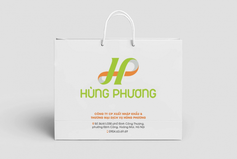 Bộ nhận diện Công ty CP XNK & TMDV Hùng Phương